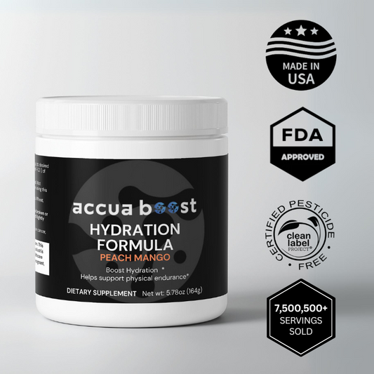 AccuaBoost Electrolytes Hydration Formula (Peach Mango)